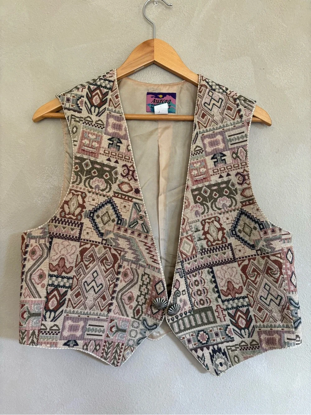 Vintage Southwest tapestry style vest